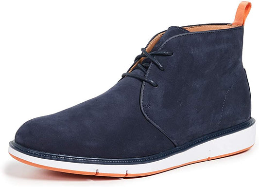 SWIMS Men's Motion Chukka Boots  Color Navy/Orange Size 9M