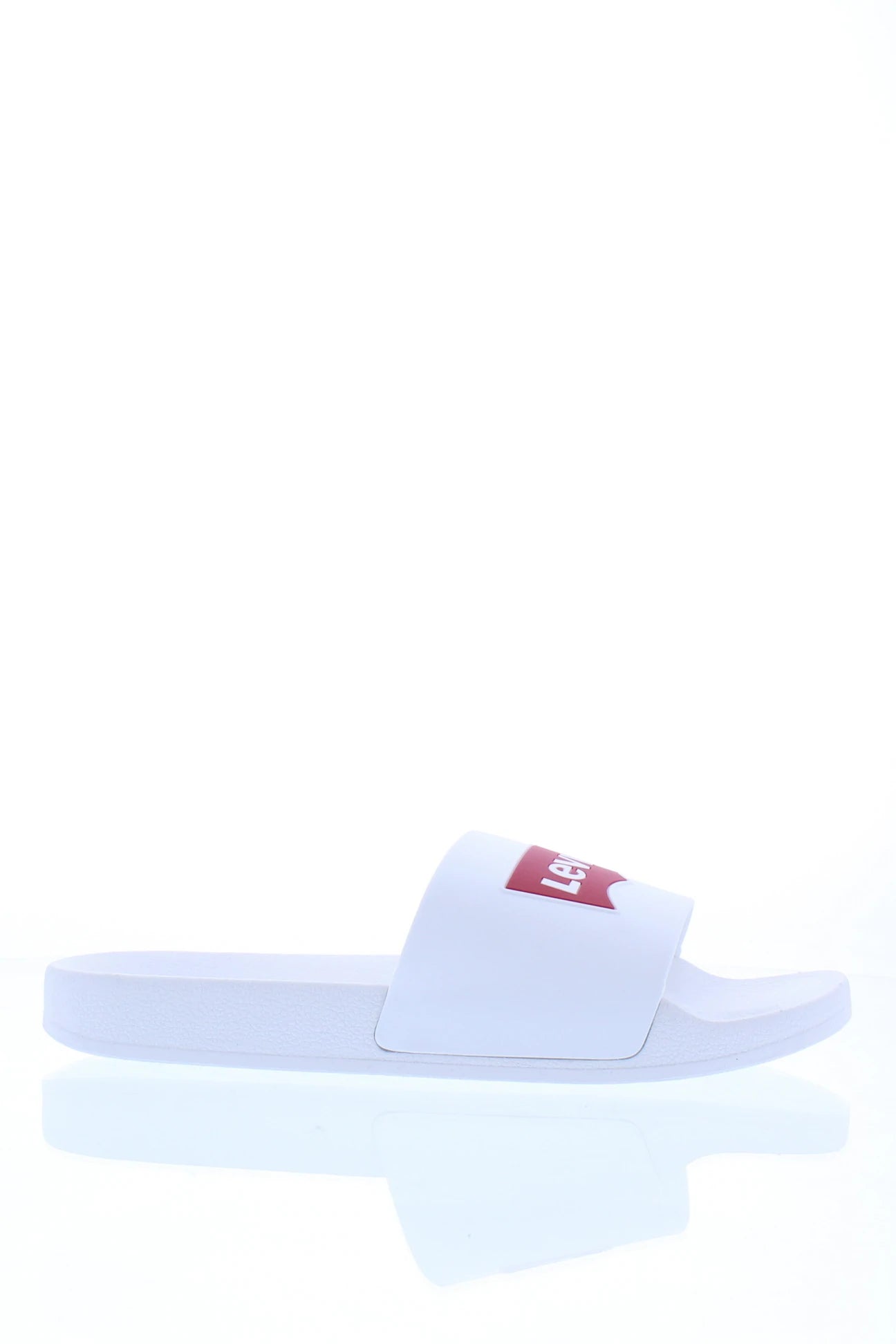 Levi's Men's Batwing 2 Slide  Color: White/Red Size 7.5M