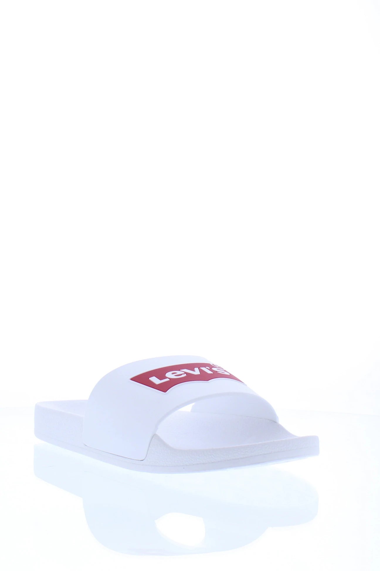 Levi's Men's Batwing 2 Slide  Color: White/Red Size 7.5M