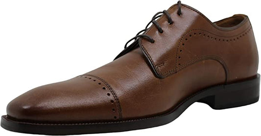 Johnston & Murphy Men's Sanborn Cap-Toe Lace-Up  Color Tan Size 10M