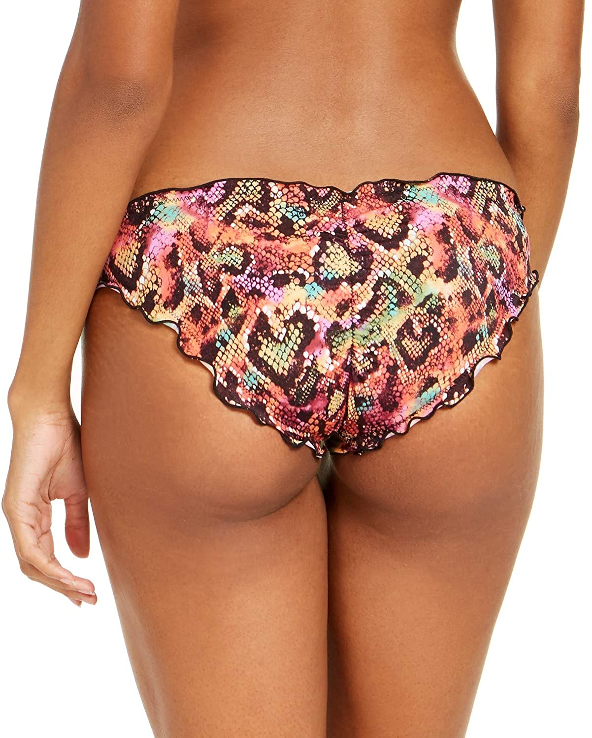 Sundazed Women's Reptilia Printed Mermaid Cheeky-Fit Swim Bikini Bottom