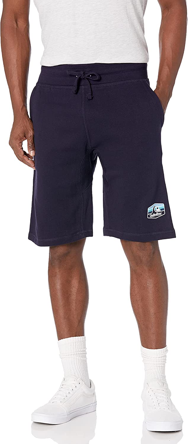 Quiksilver Men's Town Hall Fleece Shorts  Color Navy Blazer Size S