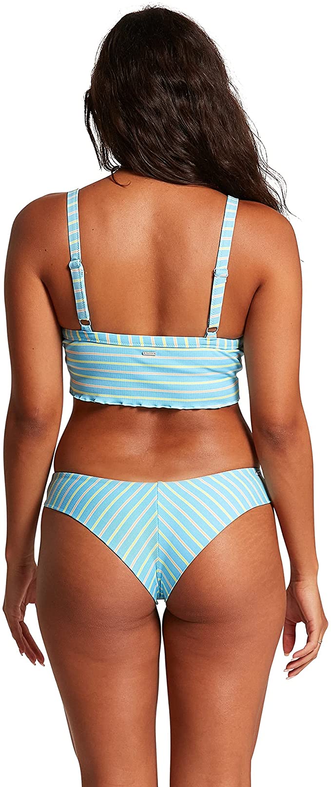 Volcom Next in Line Cheekini Bikini Bottoms  Color Coastal Blue Size XS