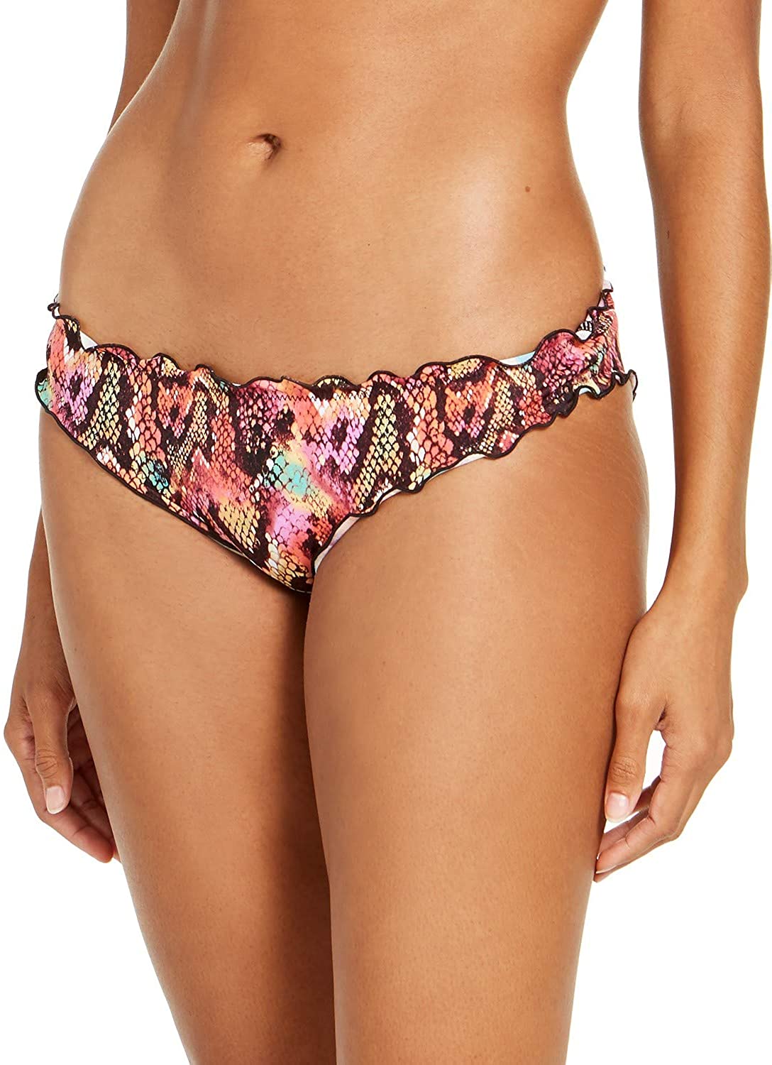 Sundazed Women's Reptilia Printed Mermaid Cheeky-Fit Swim Bikini Bottom