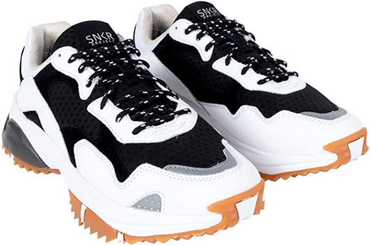 SNKR PROJECT Men's Prospect Park Sneaker  Color White/Black Size 8M