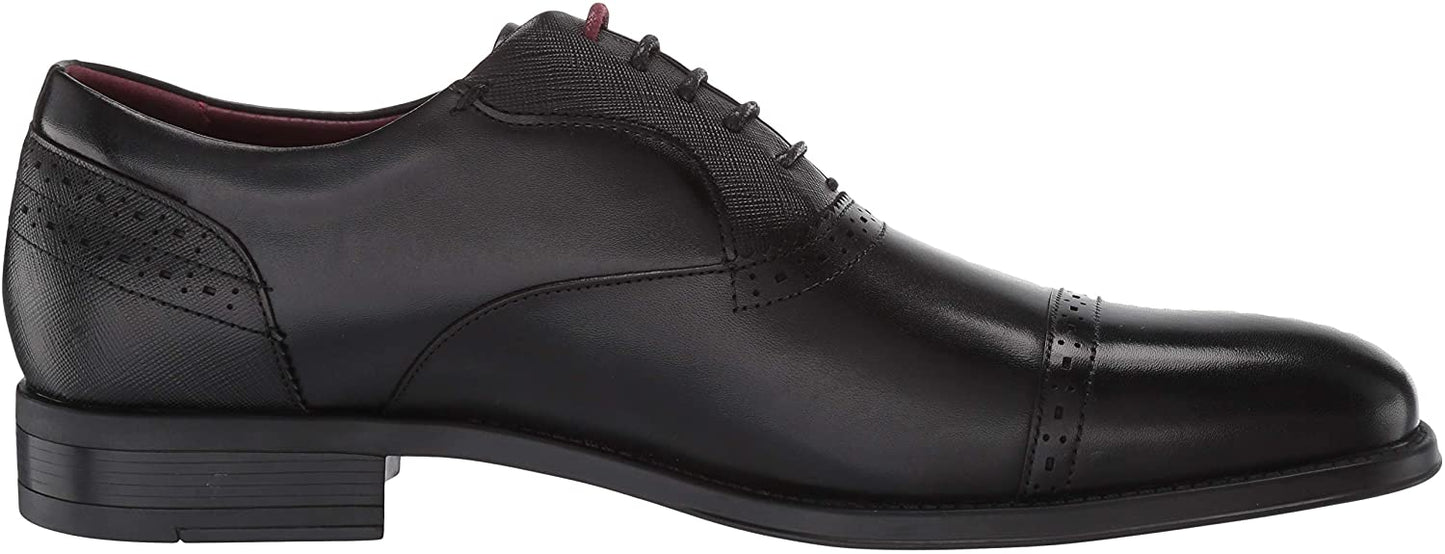 STACY ADAMS Men's Heath Cap Toe Oxford  Color Black Size 8.5M