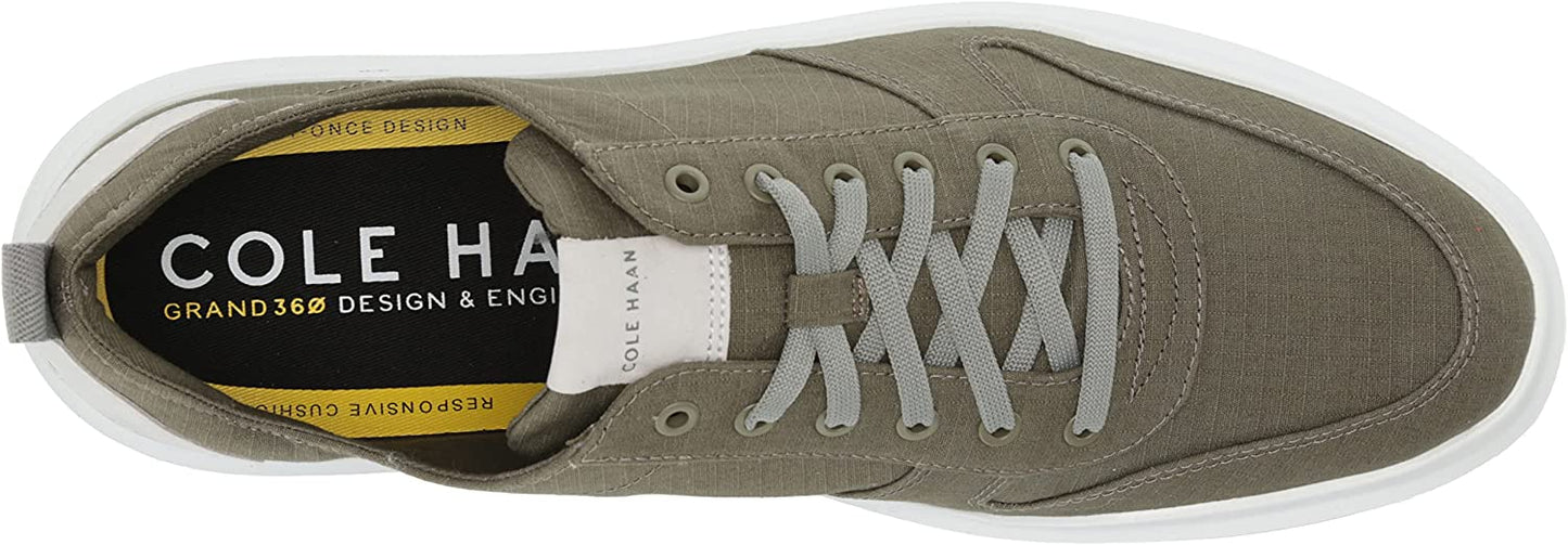 Cole Haan Mens GrandPro Rally Court Canvas Court Sneakers  Color Dusty Olive White Size 9.5M