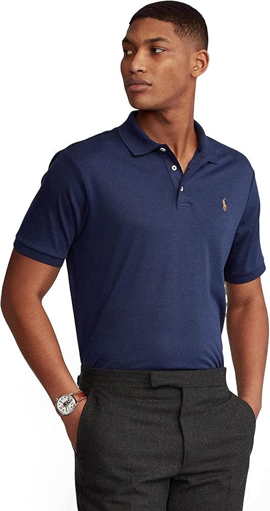 Polo Ralph Lauren Men's Classic-Fit Soft Cotton Polo  Color French Navy Size XL