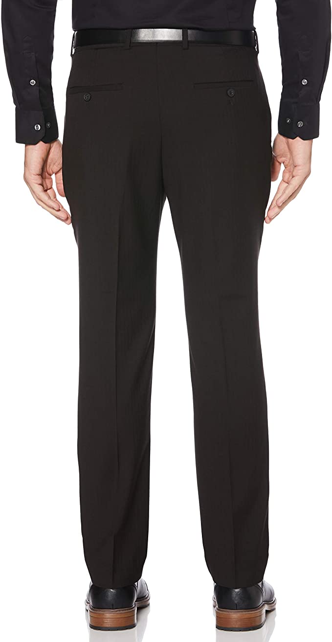 Perry Ellis Men's Portfolio Slim Fit Dress Pant  Color Black W34xL34