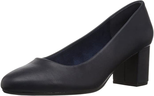 Easy Street Women's Proper Dress Pumps  Color Navy Size 7M