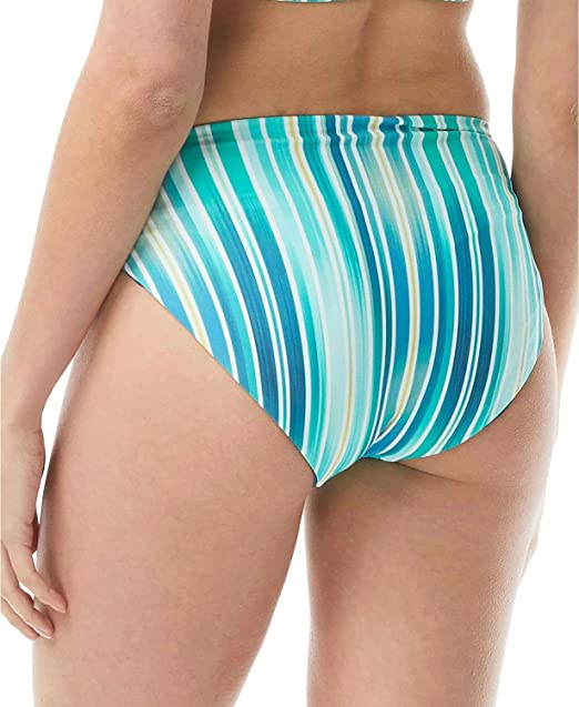 Vince Camuto Women's Standard Reversible High Leg Bikini Bottom  Color Azure 426 Size M