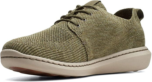 Clarks Men's Low-Top Sneakers  Color: Olive Green Combi Size 7M