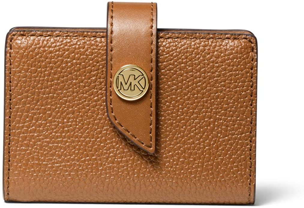 MICHAEL Michael Kors Charm Small Tab Card Case  Color: Luggage