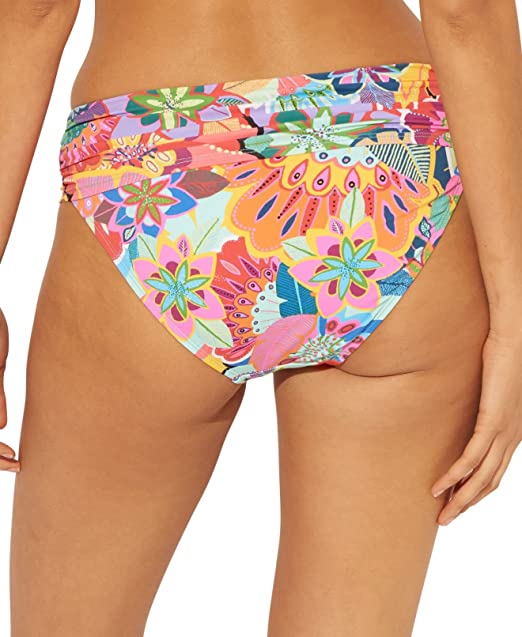 Bleu Rod Beattie Women's Swimwear Printed Sarong Bikini Bottom  Multicolor Size 8