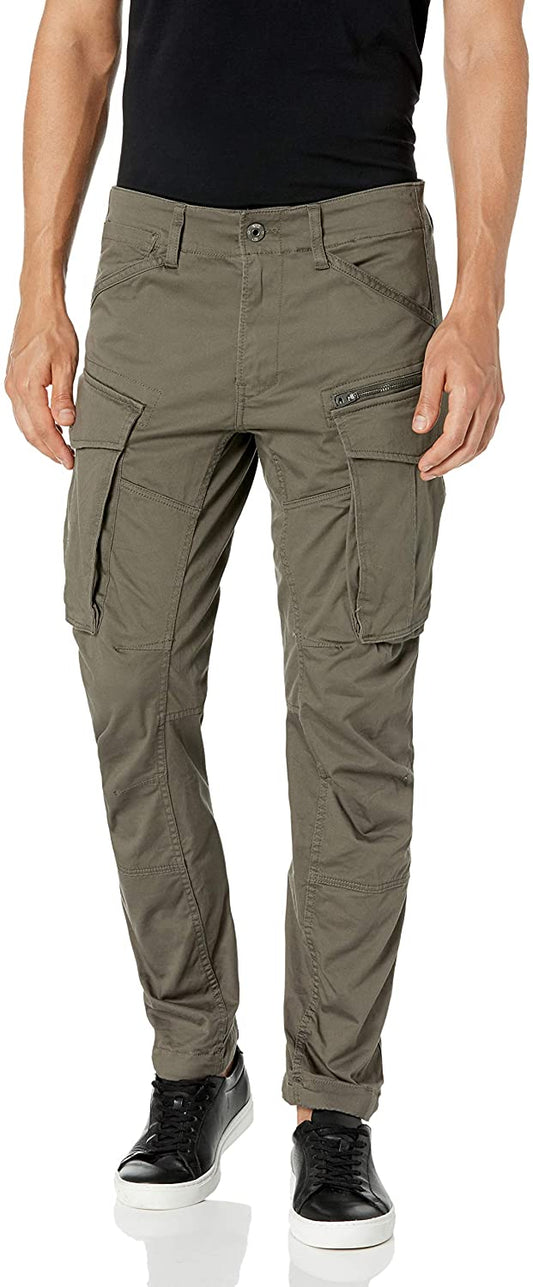 G-Star Raw Men's Rovic Zip 3D Straight Tapered Fit Cargo Pants  Color: Gs Grey 31W x 32L