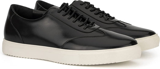 New York & Company Men’s Newton Low Top Sneaker  Color Black/White Size 7.5M