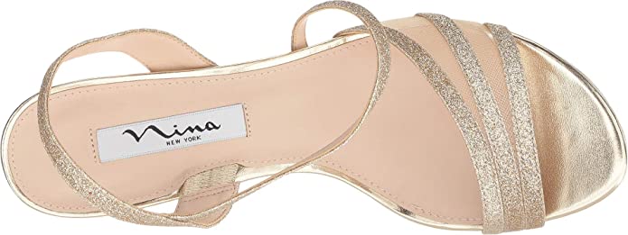 NINA Women's Nazima Open Toe Special Occasion Slingback Sandals  Size: 7M