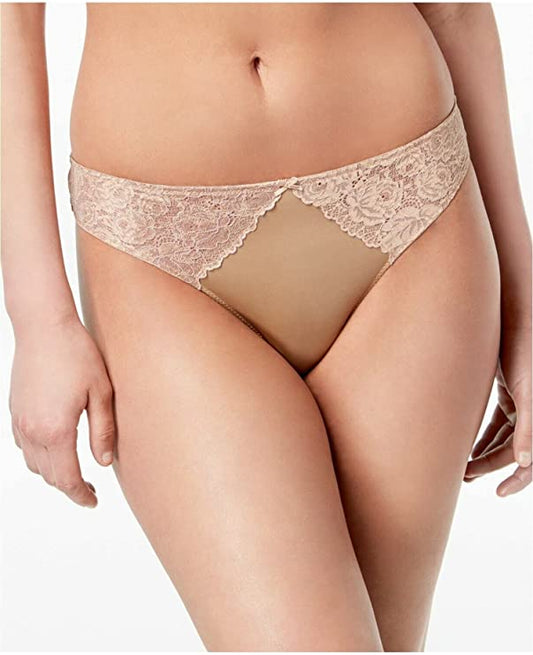 INC International Concepts Women's Lace-Trim Thong