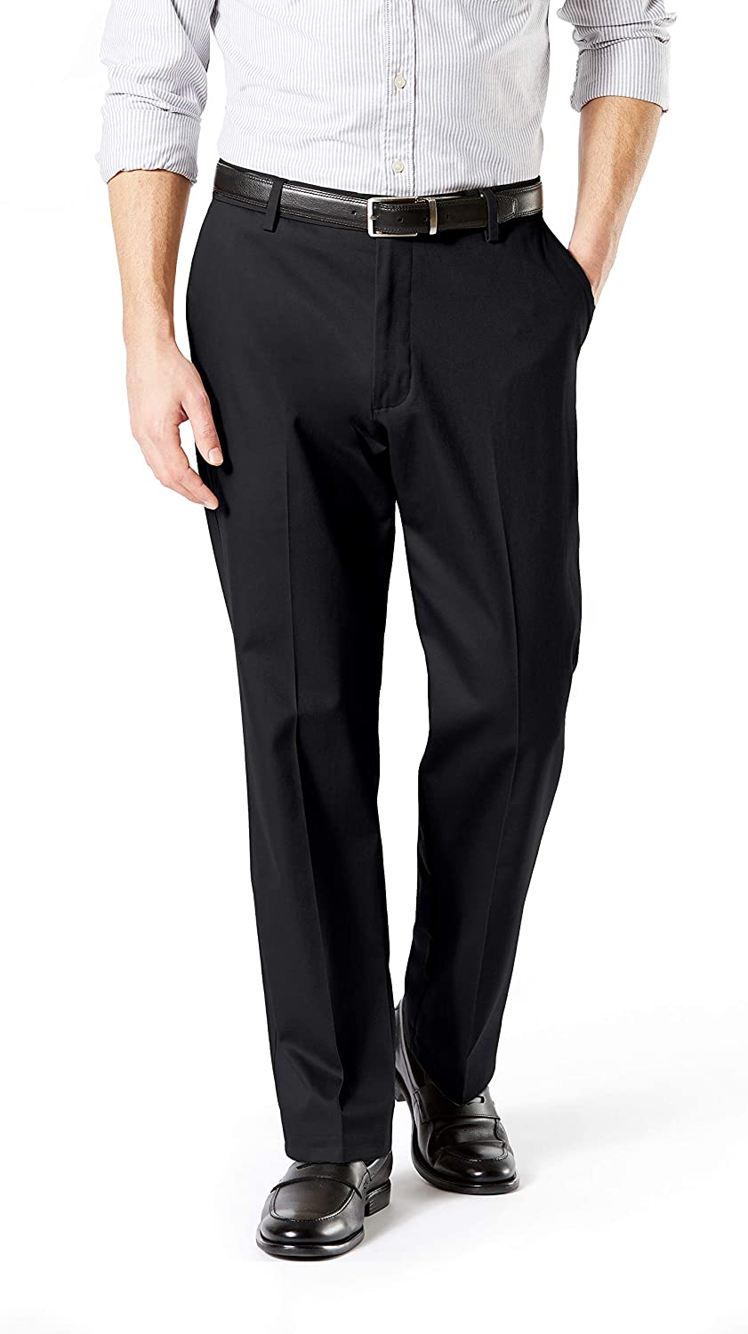 Dockers Men's Signature Classic-Fit Stretch Pants  Color Khakis Black W36xL32