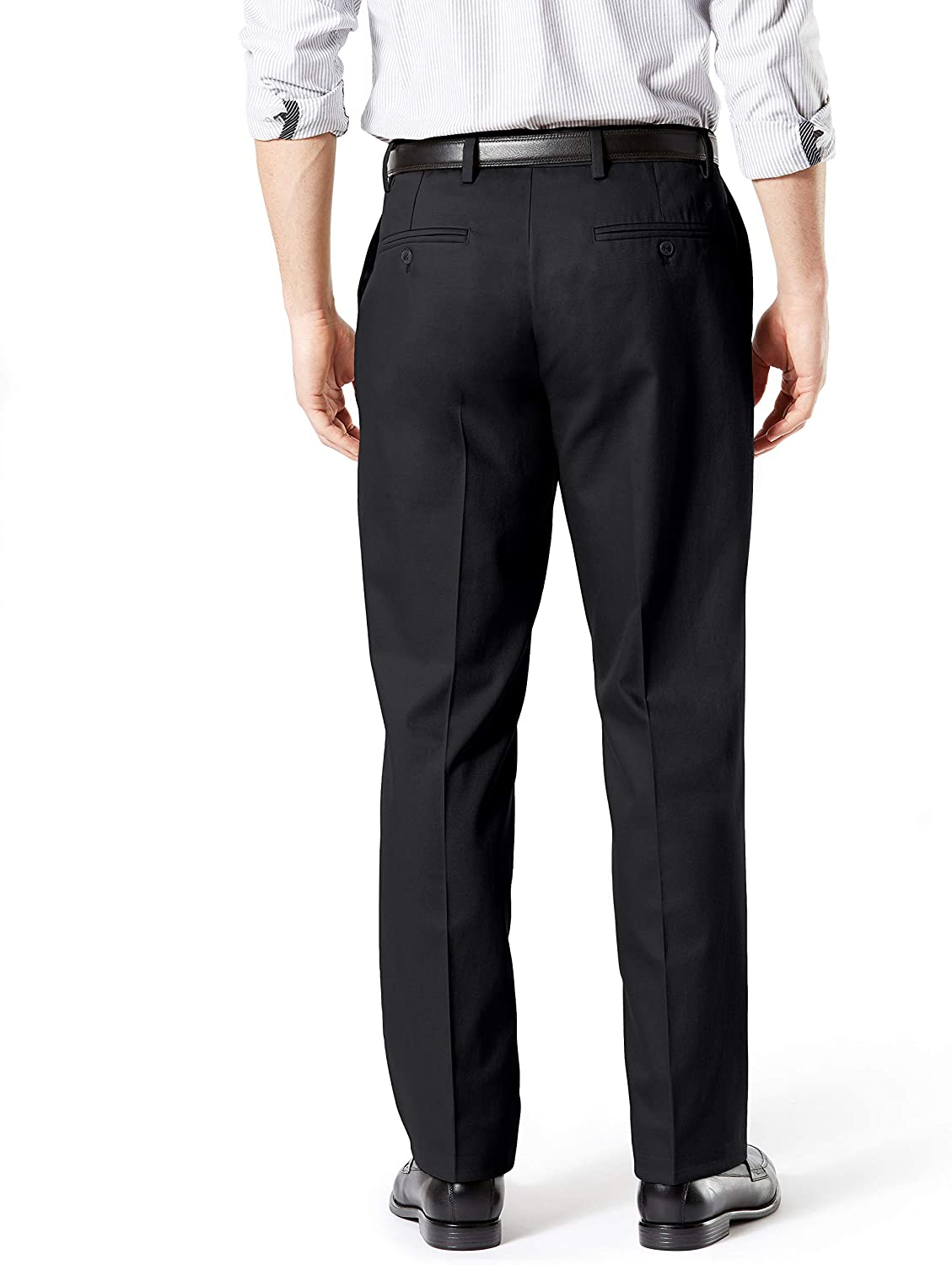 Dockers Men's Signature Classic-Fit Stretch Pants  Color Khakis Black W36xL32