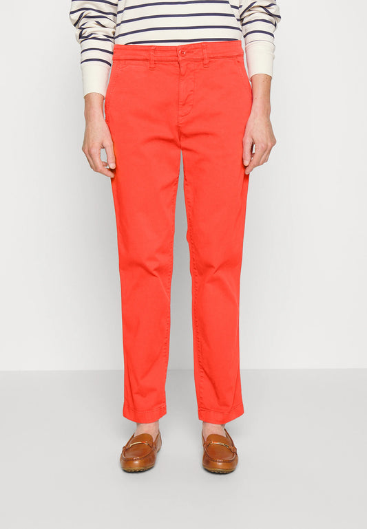 Lauren Ralph Lauren Womens Cropped Classic Chinos  Color Hyannis Port Orange Size 12