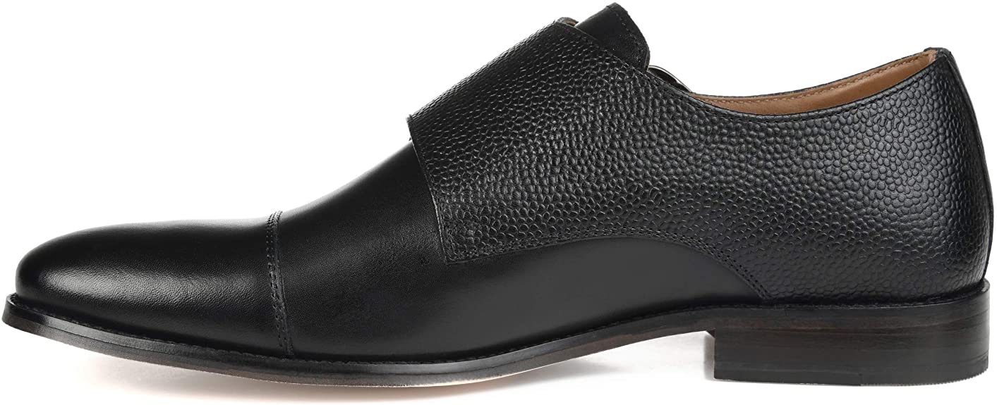 Thomas & Vine Calvin Double Monk Strap Dress Shoe   Color Black Size 9.5M