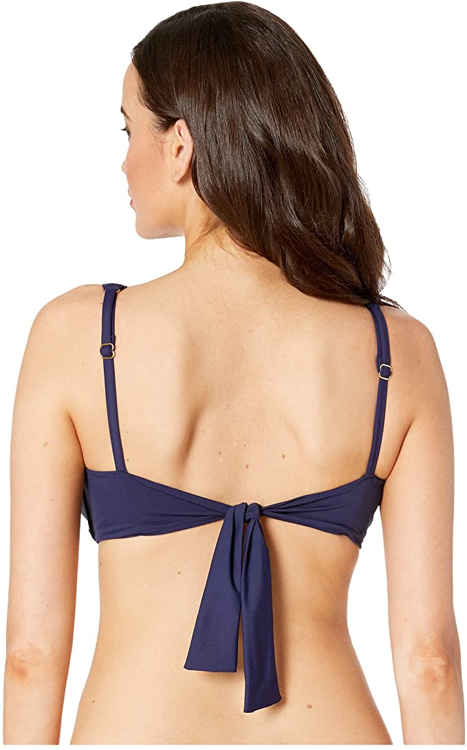 Tommy Bahama Pearl Underwire Twist Front Bra Bikini Top  Color Mare Navy Size M