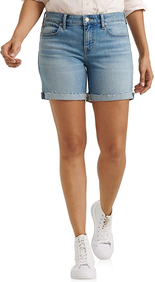 Lucky Brand Women's Mid Rise Roll Up Short  Color Thomas Size 30