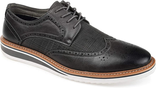 Vance Co. Mens Warrick Wingtip Derby Oxford  Color Gray Size 10M