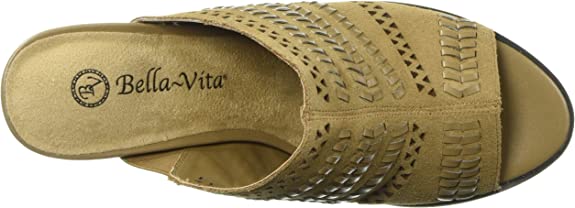 Bella Vita Women's Koraline Slide Sandal  Color Desert Suede Size 10W