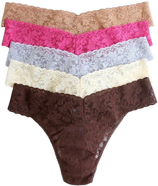 hanky panky Women's Low Rise Thong 5 Pack  Color: Classics One Size