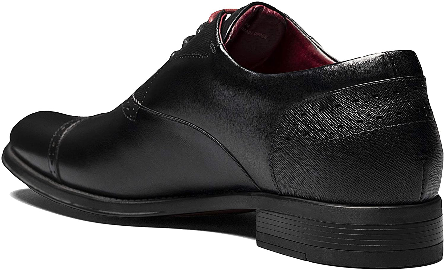 STACY ADAMS Men's Heath Cap Toe Oxford  Color Black Size 8.5M