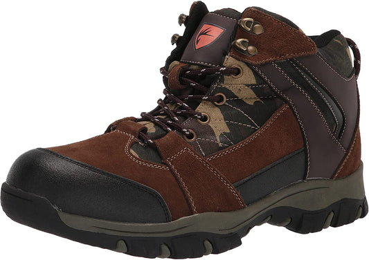 DEER STAGS Men's Anchor Water Hiking Boots  Color Brown Camouflage Size 8.5M