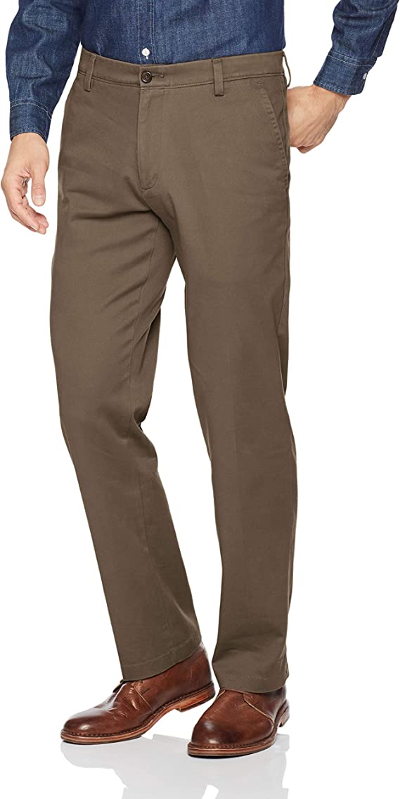 Dockers Men's Straight Fit Easy Khaki Pants  Color Dark Pebble W36xL30