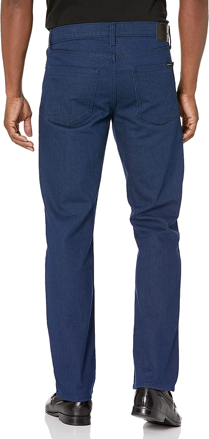 Calvin Klein Men's Straight Fit Jeans  Color Steel Blue W36xL32
