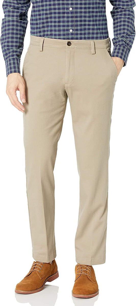 Dockers Men's Straight Fit Easy Khaki Pants  Color Timber Wolf W32xL32