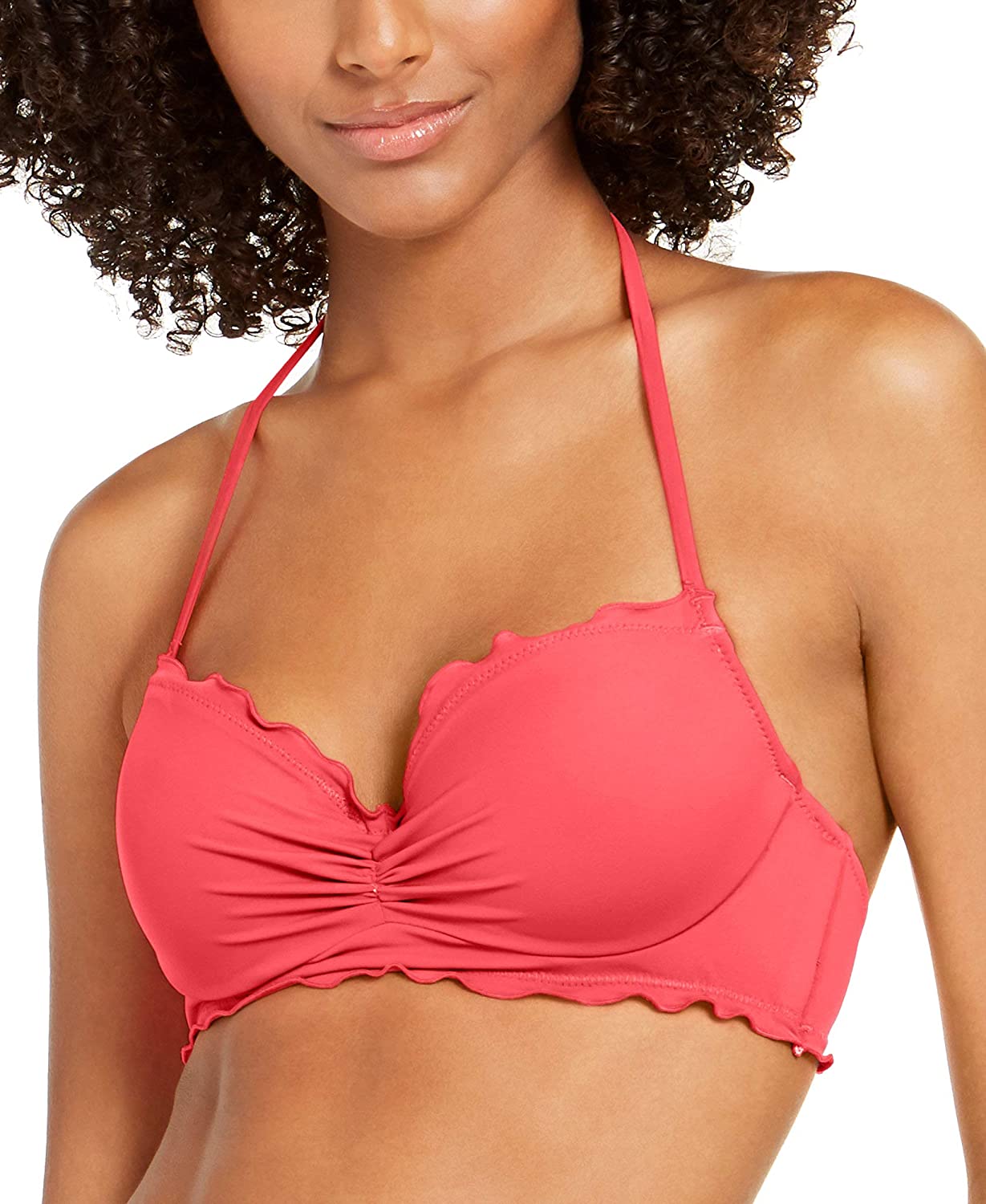 Sundazed Womens Nixie Halter Scalloped Swim Top Separates