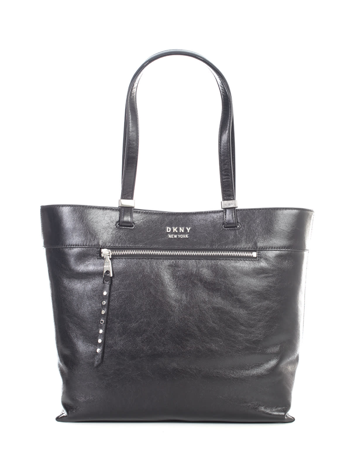 DKNY Iris Tote In Bsv Black Silver  Color Black/Silver