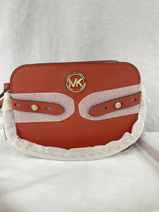 Michael Kors Carmen Camera Saffiano Leather Crossbody Bag  Style 32F0GNMC7L