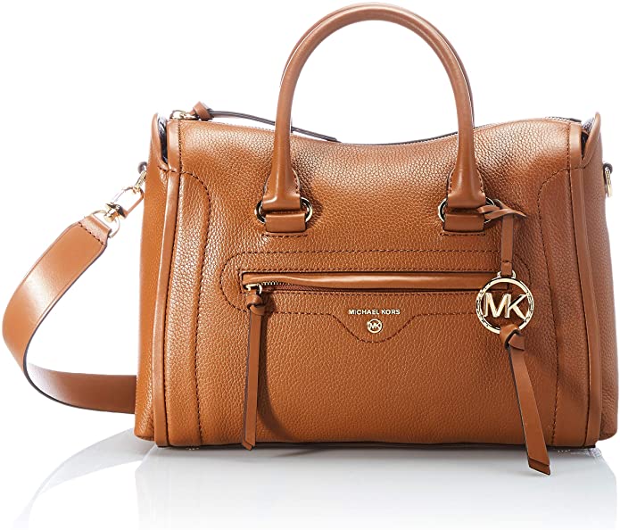 Michael Kors Carine Medium Pebbled Leather Satchel