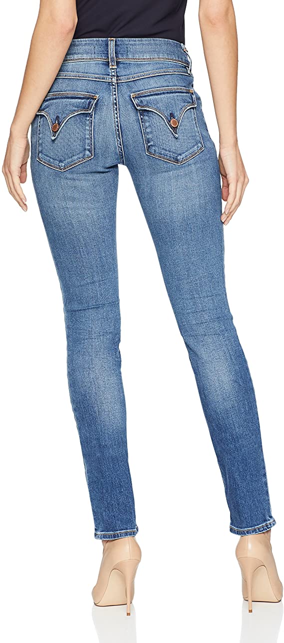 HUDSON Women's Collin Mid Rise Skinny Jean, with Back Flap Pockets  Style WM422DLQ