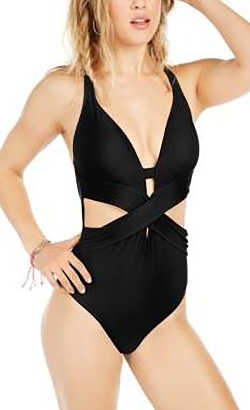 Bar III Wrap-Around One-Piece Swimsuit