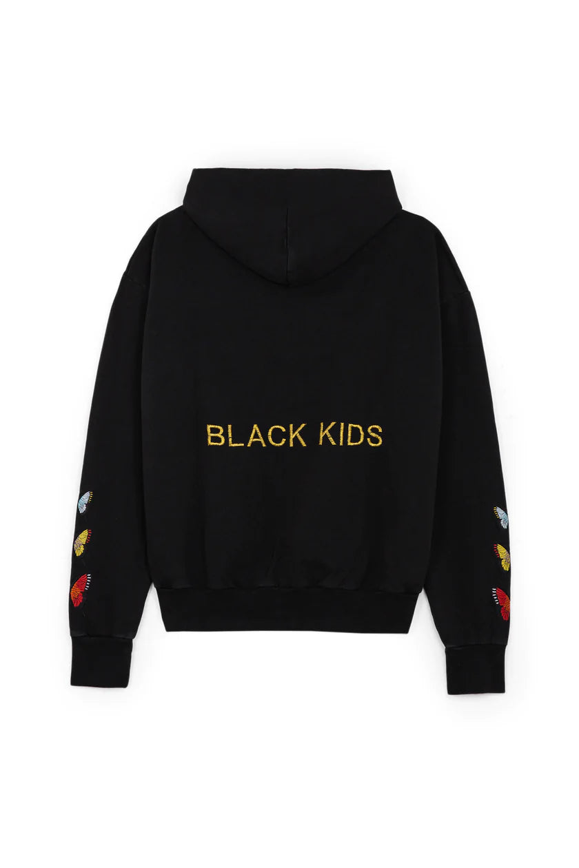 The Rad Black Kids Men's Butterfly V2 Hoodie  Color Black Size S