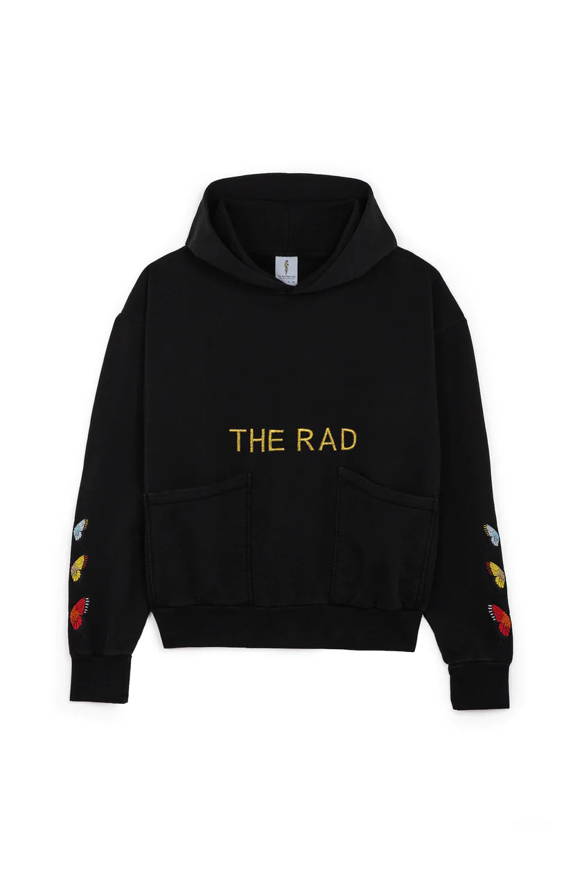 The Rad Black Kids Men's Butterfly V2 Hoodie  Color Black Size S