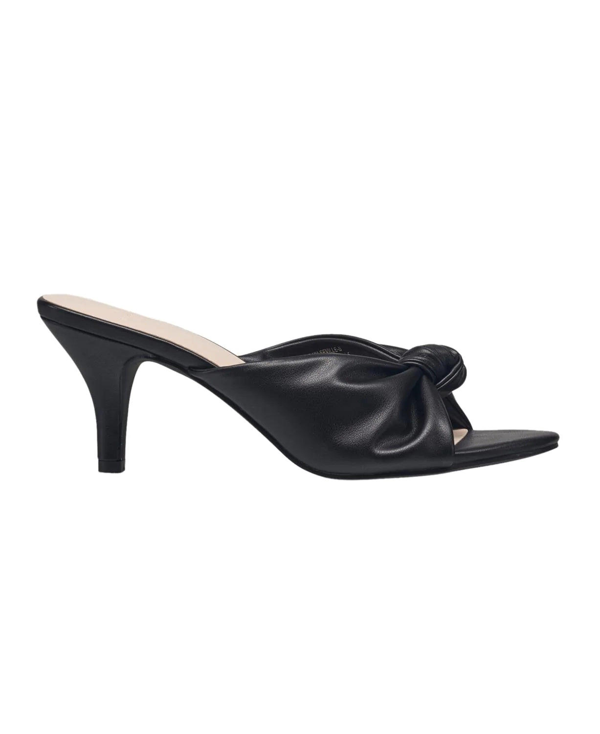 H Halston Women's Seviille Knotted Bow Heel  Color Black Size 9M