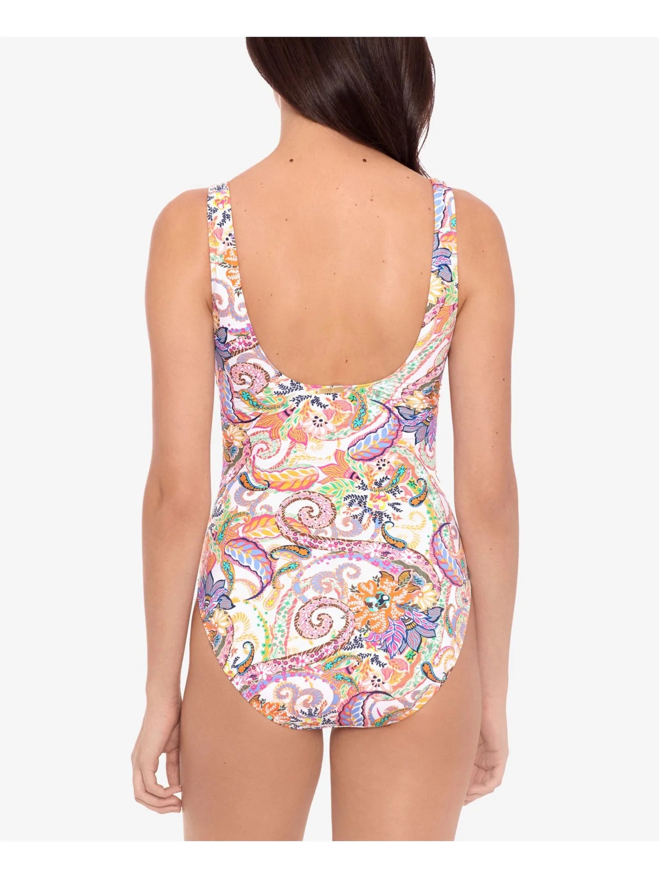 LAUREN RALPH LAUREN Tummy Control Underwire Lined One-Piece Swimsuit  Multicolor Size 6