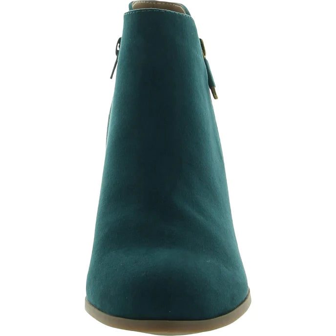 Style Co Masrinaa Block-Heel Ankle Boot  Color Teal Micro Size 6M