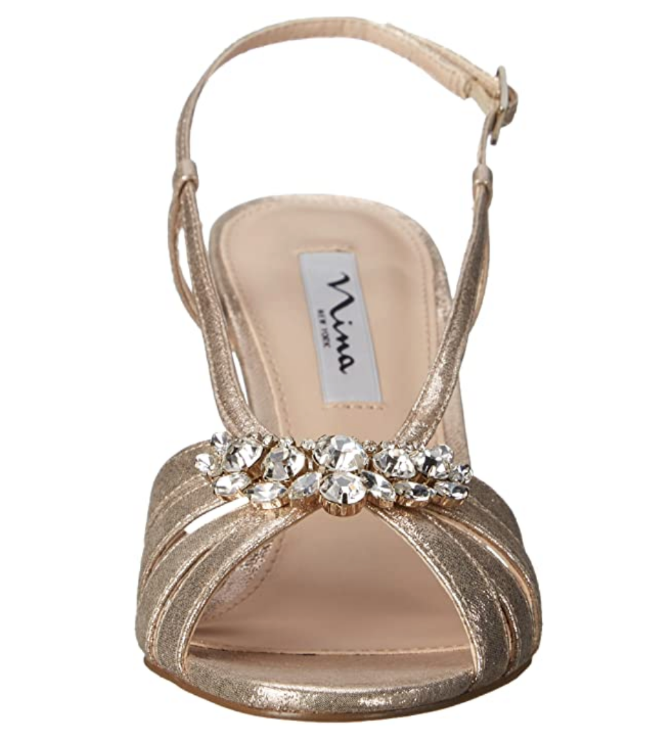 Nina Women's Viani Wedge Sandal Color: Taupe Size: 8M