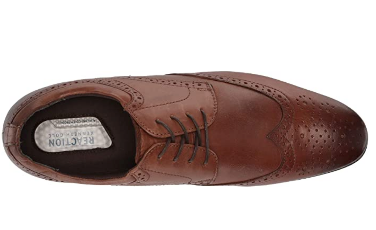 Kenneth Cole REACTION Men's Zeke Lace Up Oxford Size: 11.5M Color: Cognac