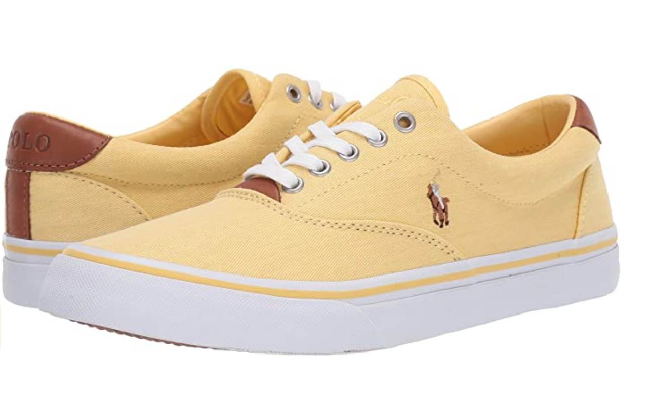 Polo Ralph Lauren Men's Thorton Sneaker Color: Empire Yellow Size: 9.5 D